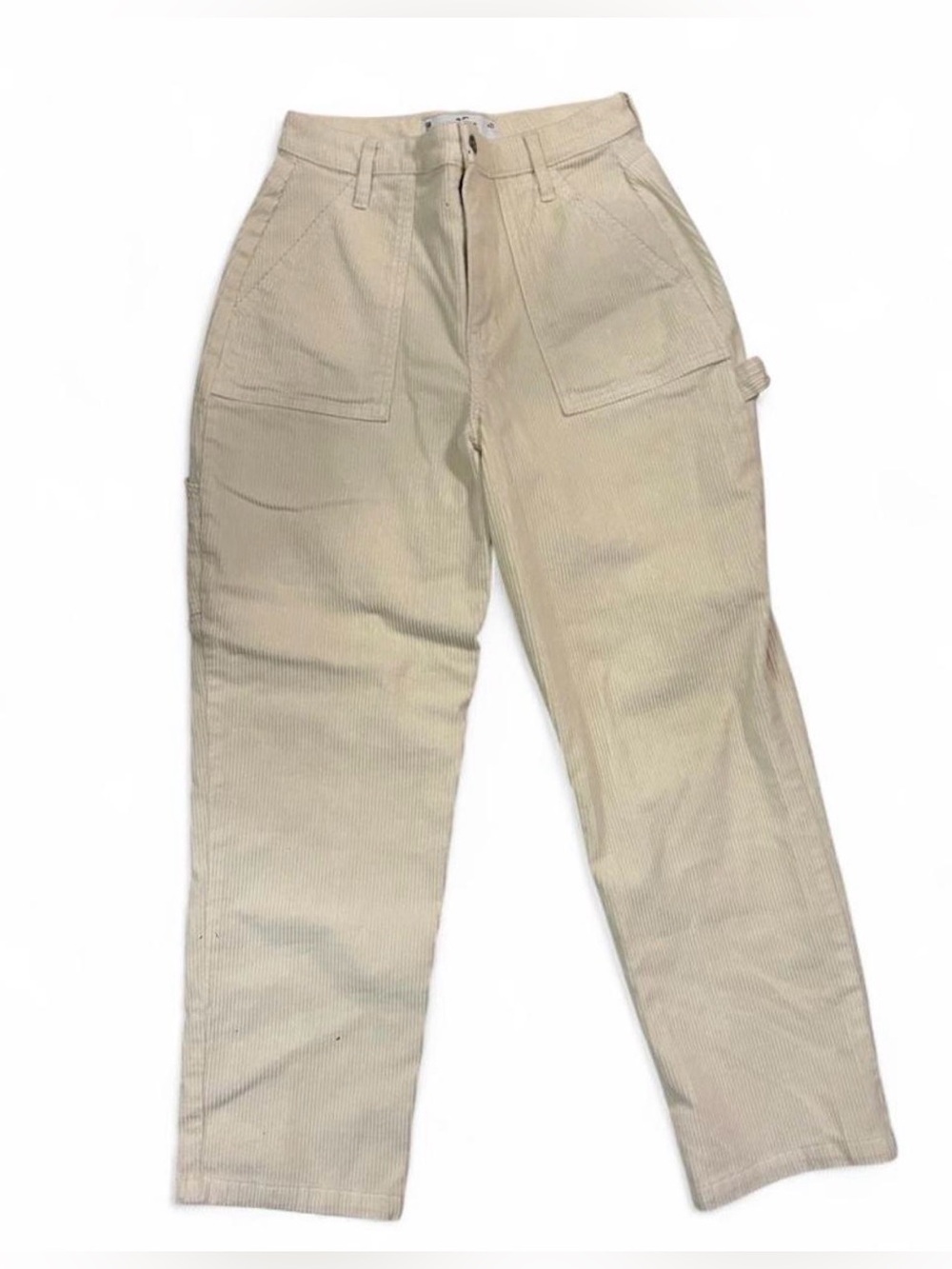 Hollister Cream Corduroy Carpenter Trousers